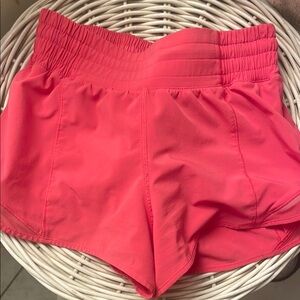 Lululemon Athletica Pink Athletic Shorts Lightweight Elastic Waist